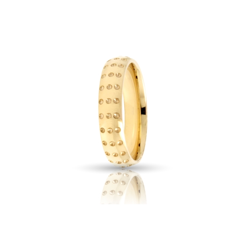 Yellow Gold Engagement Ring Mod. Aurora mm. 5