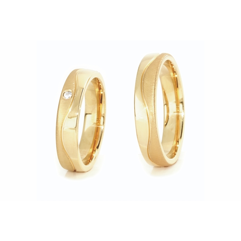 Yellow Gold Engagement Ring Mod. Marika mm. 4,5