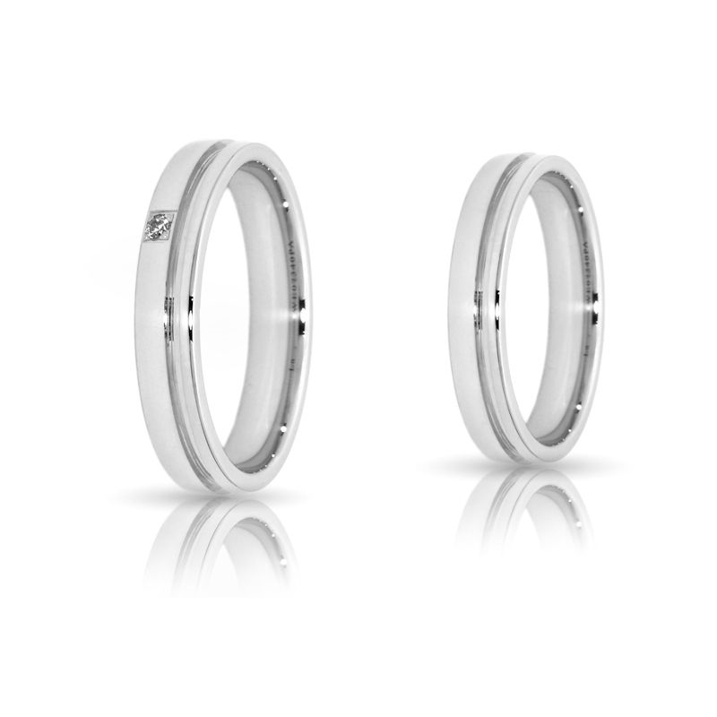 Wedding Ring in 925 Silver mod. Camilla mm. 4,2