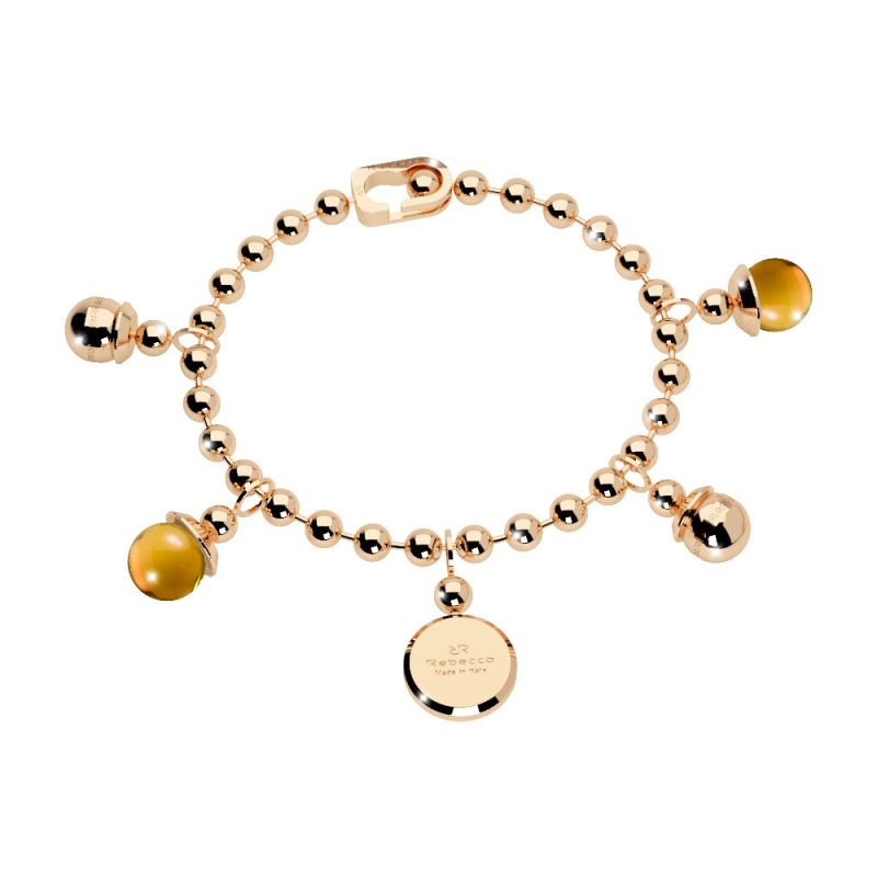 REBECCA - BRACCIALE IN BRONZO E PIETRE