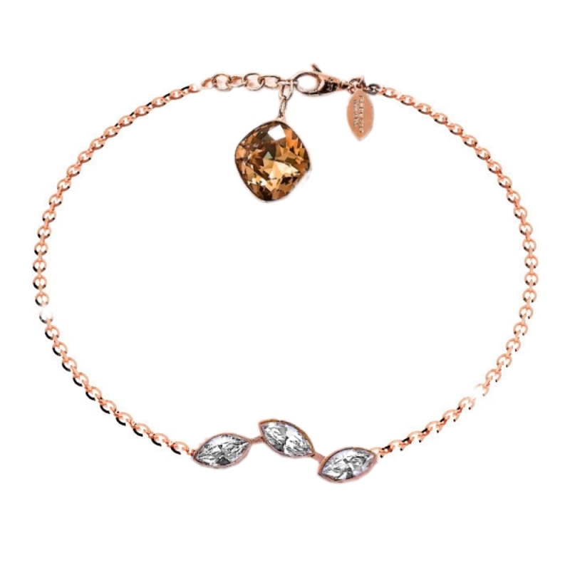 REBECCA - BRACCIALE IN BRONZO E PIETRE