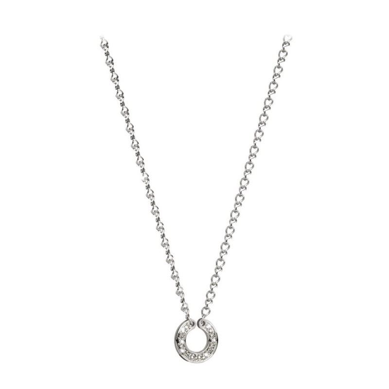 REBECCA - COLLANA IN ACCIAIO CON SWAROVSKI CM 80