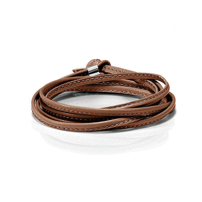 NOMINATION - Bracciale MYBONBONS in pelle e acciaio Marrone