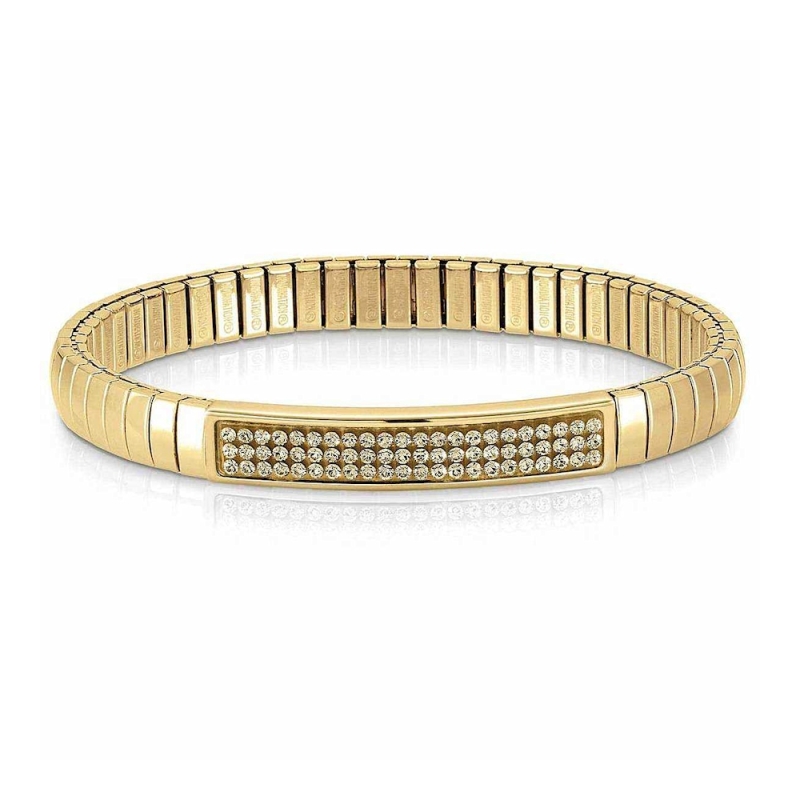 NOMINATION - Bracciale XTE in acciaio e Swarovski Fin. ORO GIALLO
