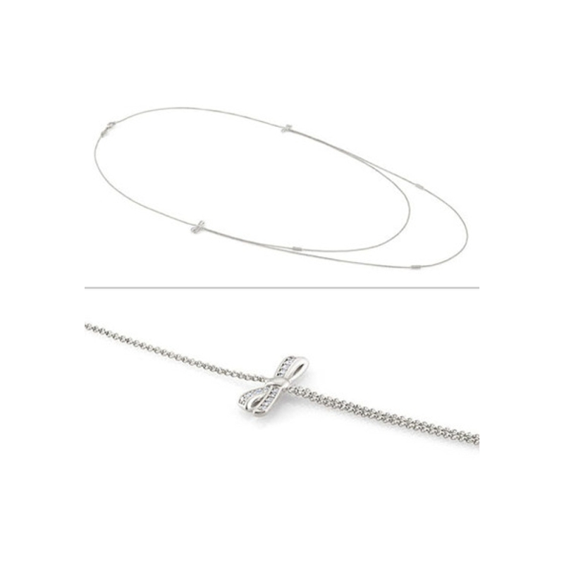 NOMINATION - Collana in argento e cubic zirconia FIOCCO