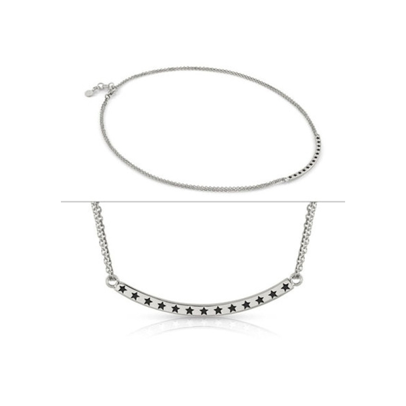 NOMINATION - Collana in Ottone e Smalto PLACCHETTA NERO