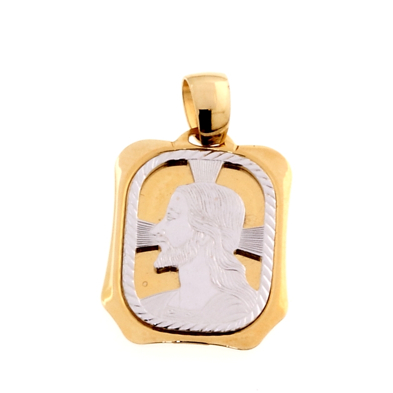 18 Kt White and Yellow Gold Medal