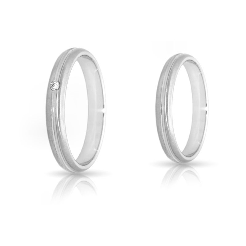 Wedding Ring in 925 Silver mod. Elisa mm. 3,5