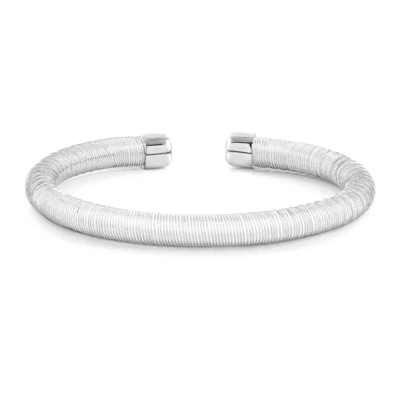 NOMINATION - Bracciale ESSENZIA in caucciu sintetico e argento 925 Bianco