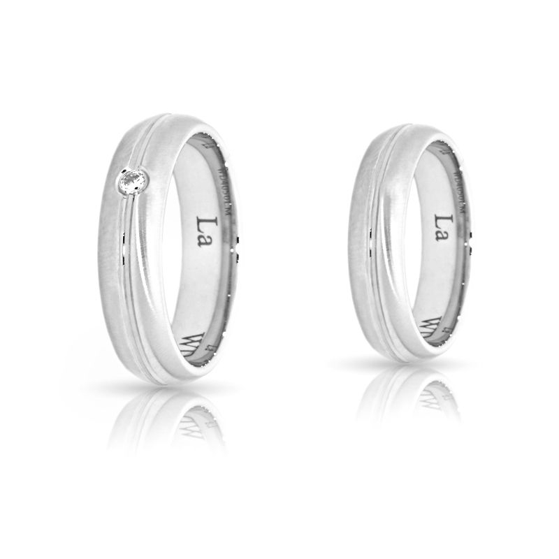 Wedding Ring in 925 Silver mod. Giorgia mm. 5