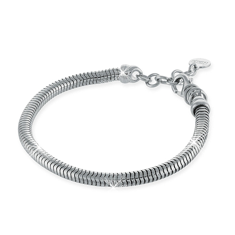 UNOAERRE - BRACCIALE in bronzo bianco