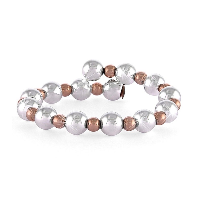 UNOAERRE - BRACCIALE in bronzo bianco e rosa