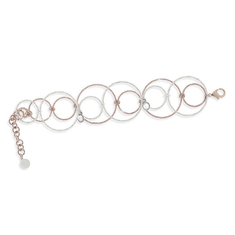 UNOAERRE - BRACCIALE IN OTTONE BIANCO ROSA