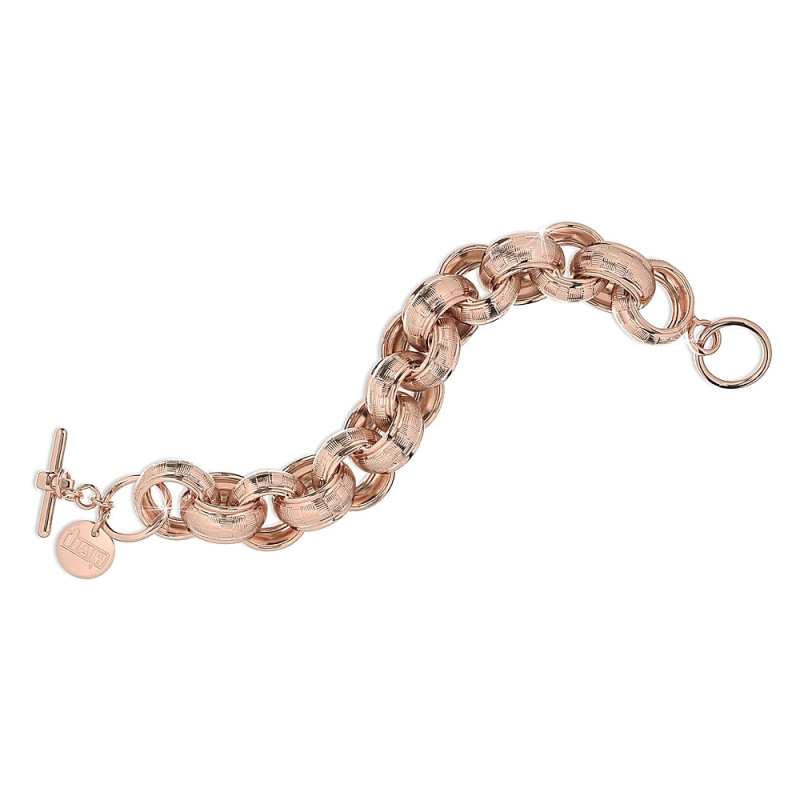 UNOAERRE - BRACCIALE in bronzo rosa Cm. 22