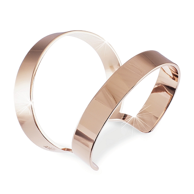 UNOAERRE - BRACCIALE in bronzo rosa Lastra rigida deformabile