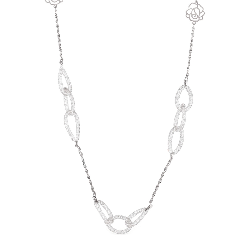 UNOAERRE - COLLANA ottone bianco
