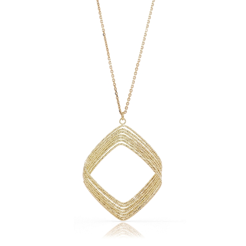UNOAERRE - Collana in Ottone Giallo