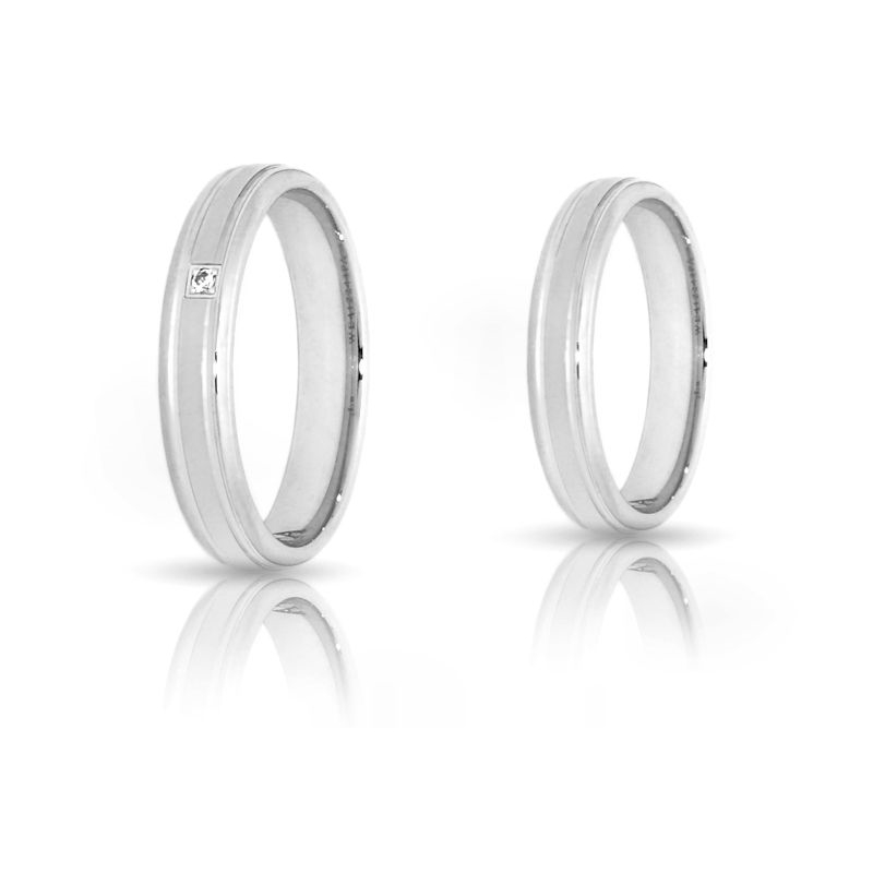 Wedding Ring in 925 Silver mod. Gloria mm. 4,3