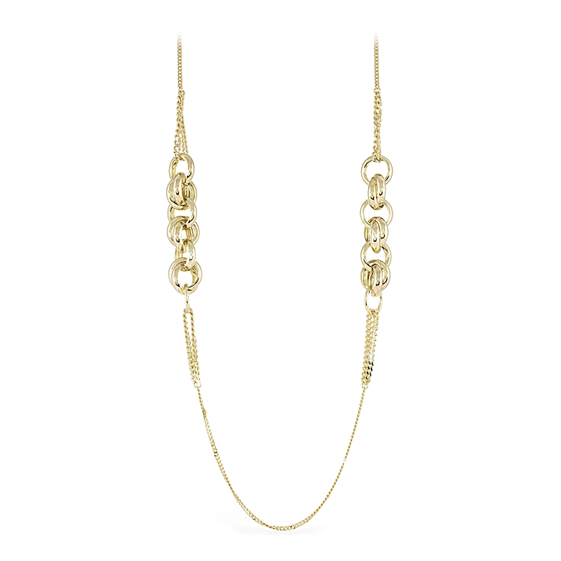 UNOAERRE - COLLANA IN OTTONE GIALLO