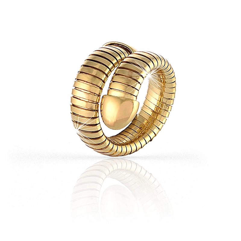 UNOAERRE - Anello in ottone giallo