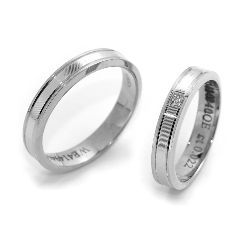 Wedding Ring in 925 Silver mod. Petunia mm. 4