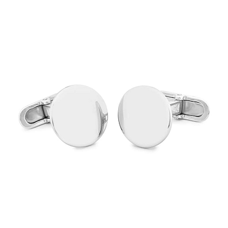 GEMELLI DA POLSO IN ARGENTO 925 MILL. CON FORMA CIRCOLARE