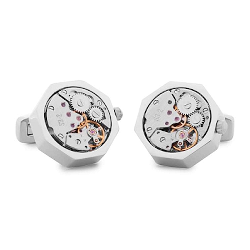 GEMELLI DA POLSO MECCANISMO OROLOGIO