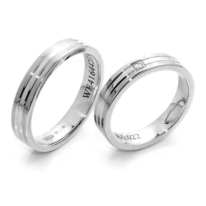 Wedding Ring in 925 Silver mod. Surfinia mm. 4.2