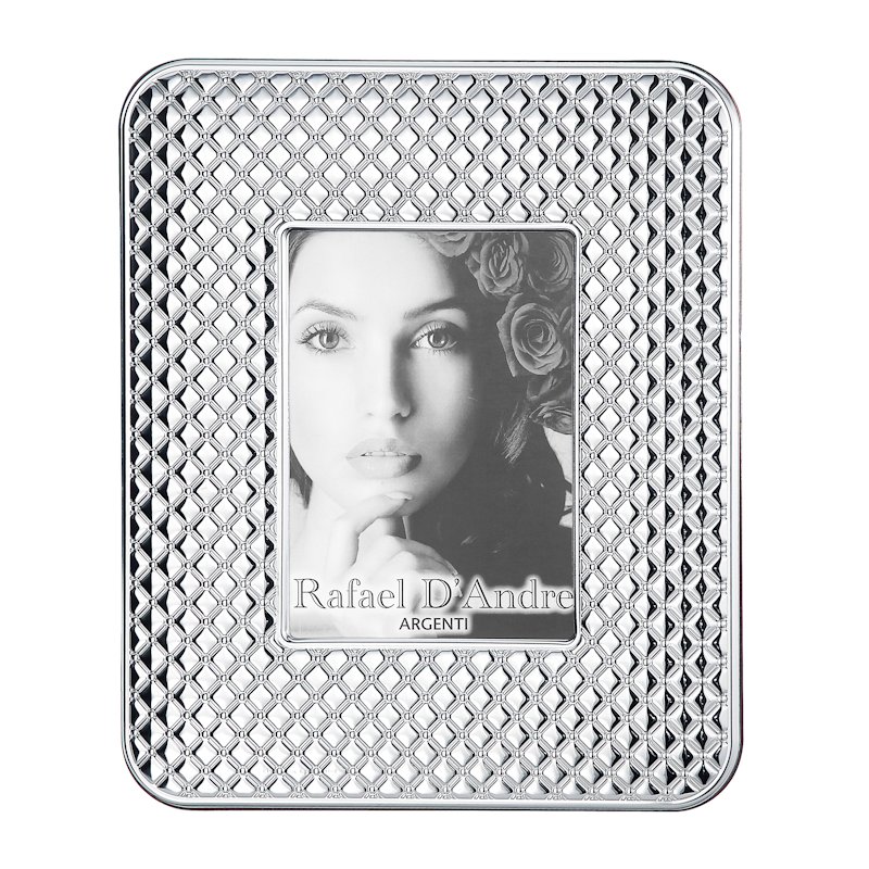 929 SILVER PICTURE FRAME BACK IN WOOD CAPITONNE' PICTURES SIZE 13x18 Cm.