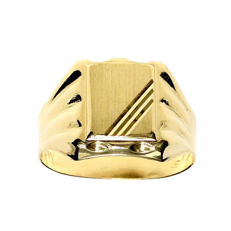 750 Mill. Gold Ring  Size X-3/4