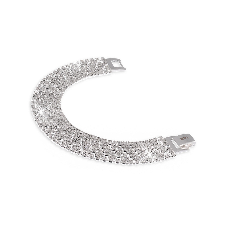 UNOAERRE - Bracciale in bronzo bianco con cubic zirconia