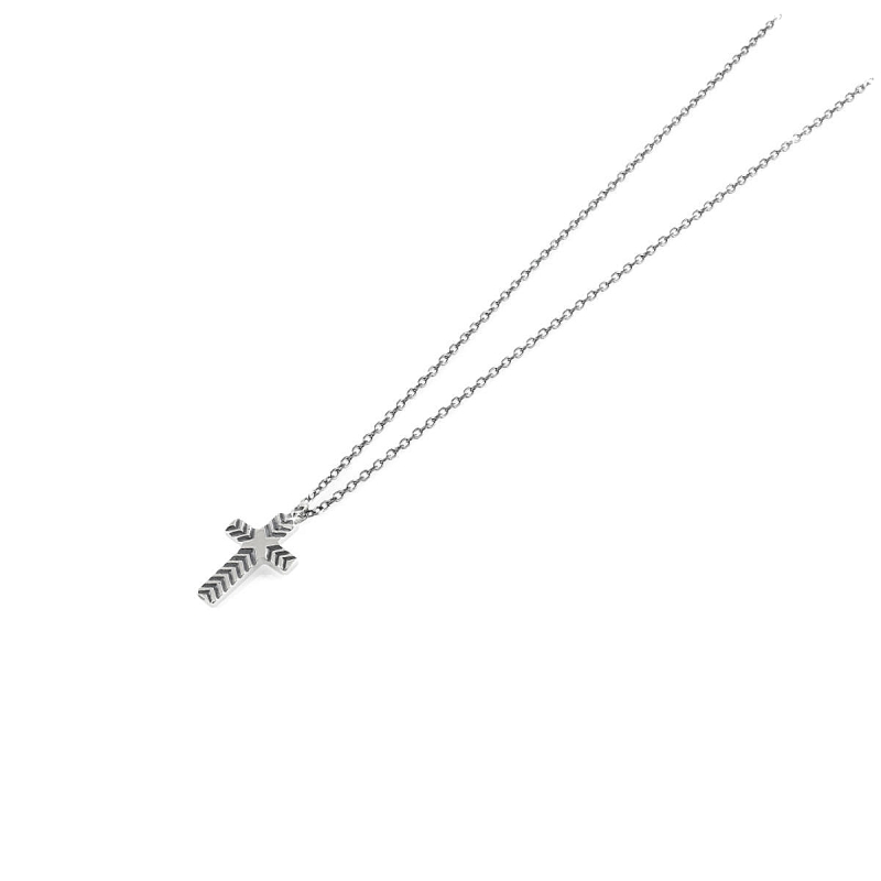 UNOAERRE - Collana in argento con croce