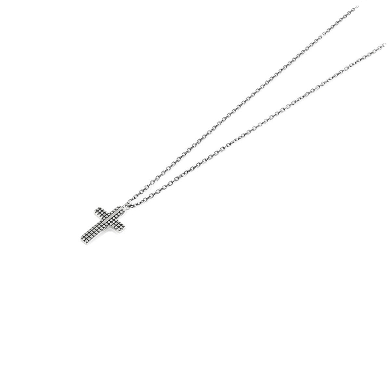 UNOAERRE - Collana in argento con croce