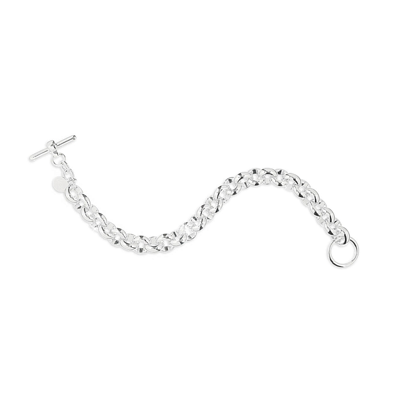 UNOAERRE - Bracciale catena rolò con chiusura a t bar