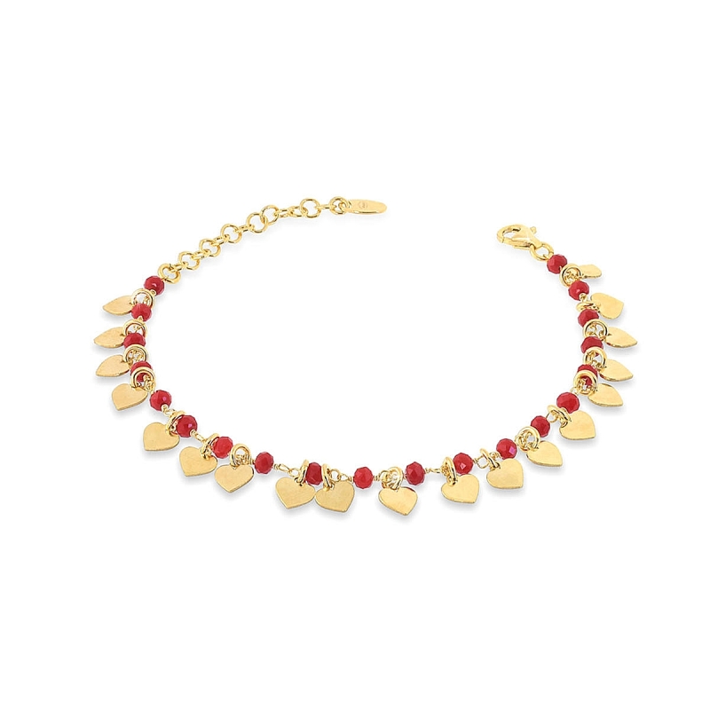 UNOAERRE - Bracciale in Argento Giallo con pietre