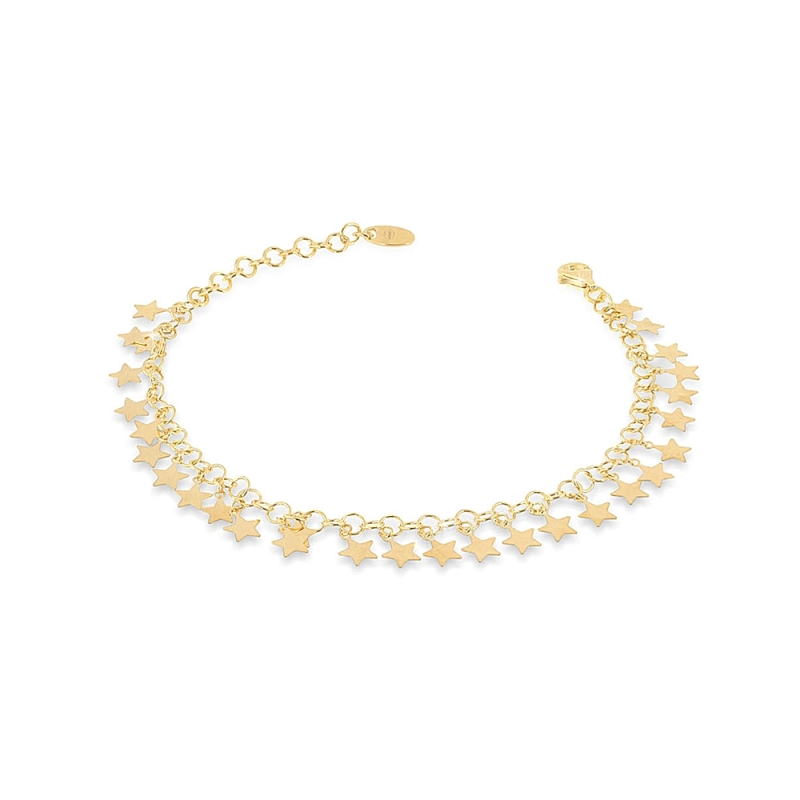 UNOAERRE - Bracciale in Argento Giallo con Stelle