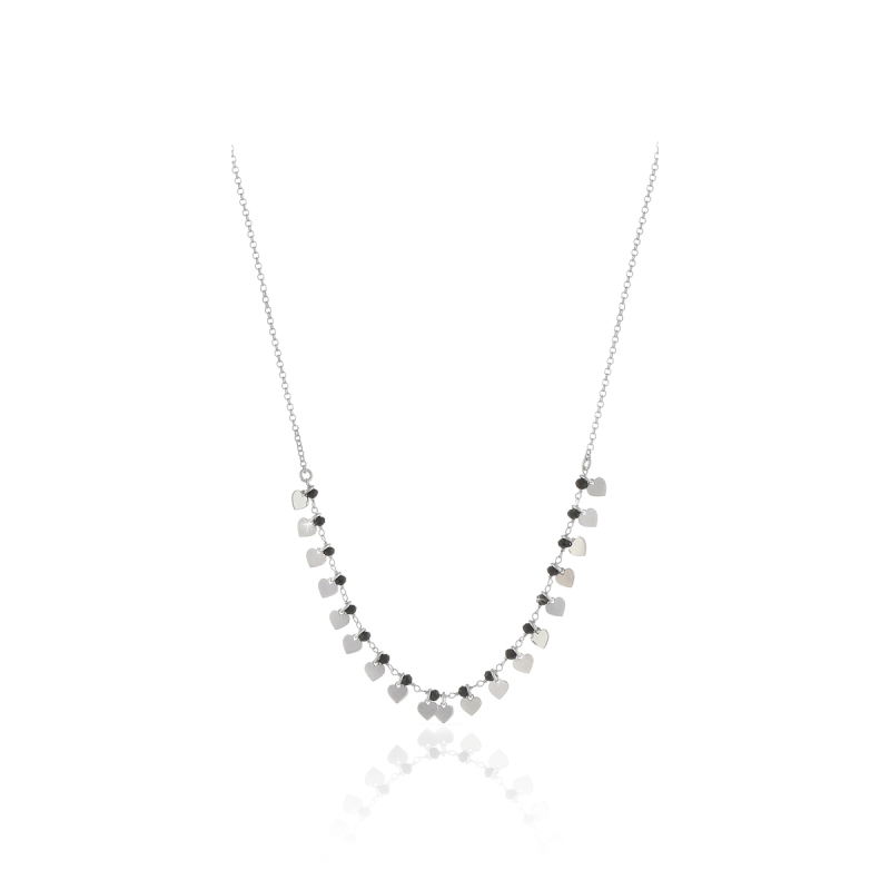 UNOAERRE - Collana in Argento Bianco con pietre