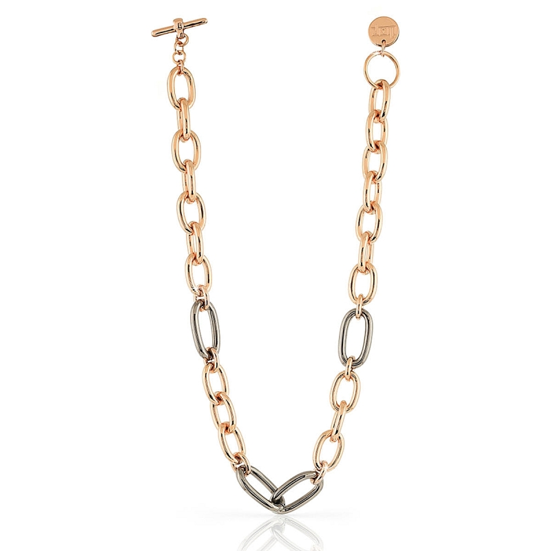 UNOAERRE - Collana in Bronzo rosa nera