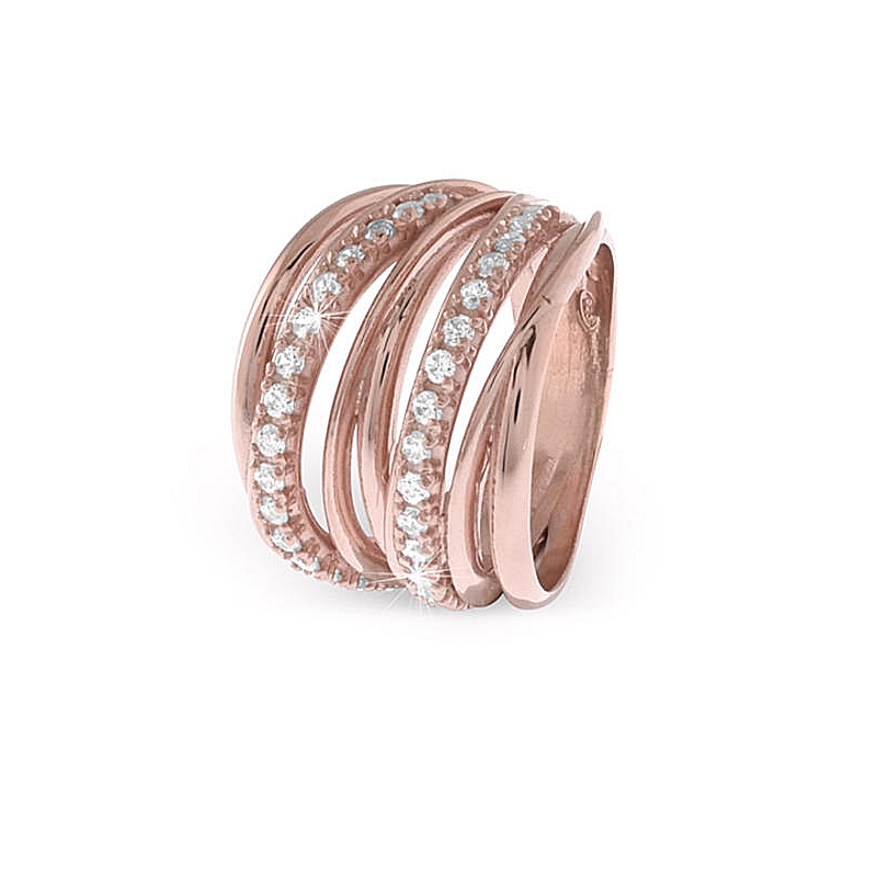 UNOAERRE - Rose Silver Ring Size P