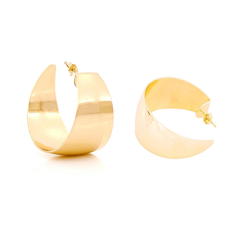 UNOAERRE - ORECCHINI in Bronzo Gialli