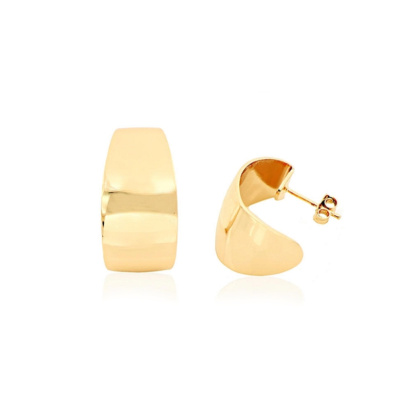 UNOAERRE - ORECCHINI in Bronzo Gialli