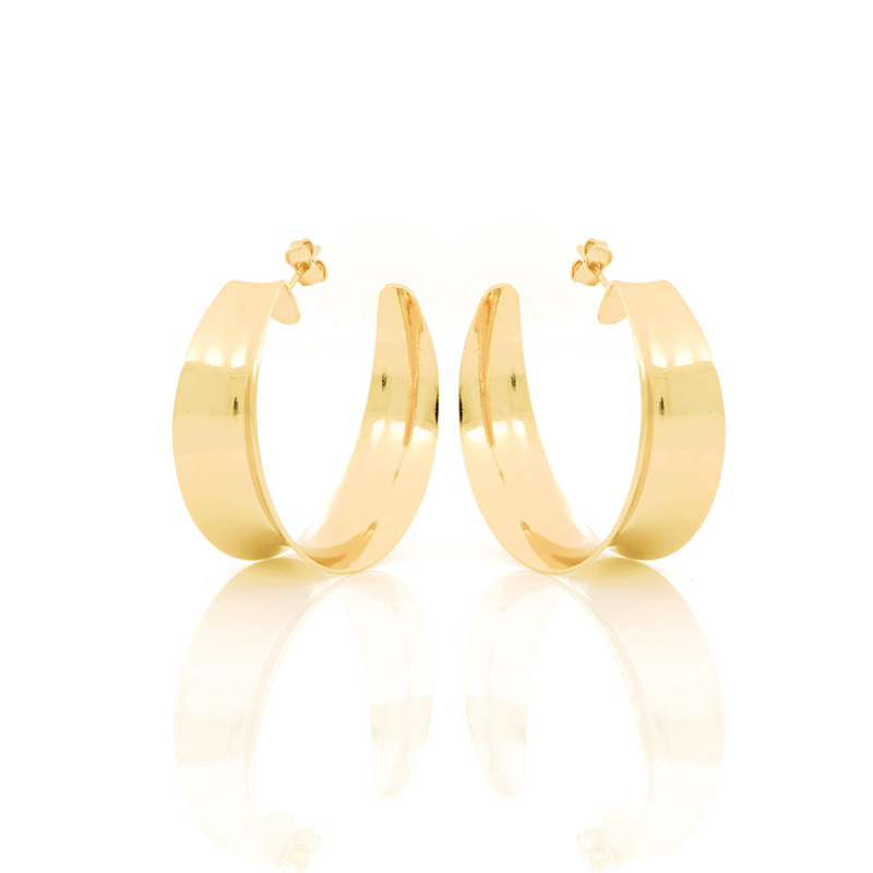 UNOAERRE - ORECCHINI in Bronzo Gialli
