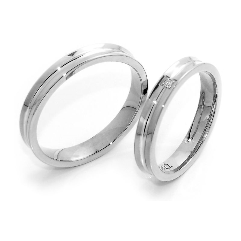 Wedding Ring in 925 Silver mod. Tulipano mm. 3.5
