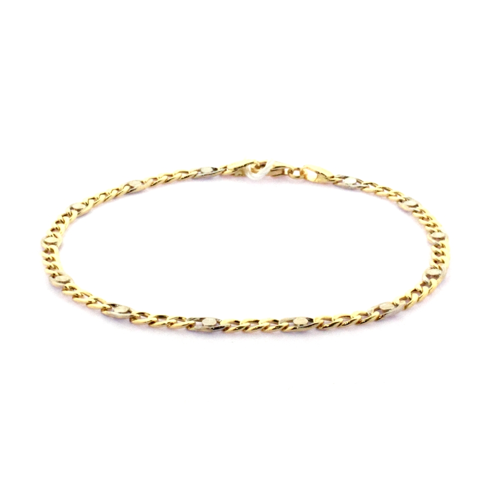 18 Kt. 750 mill. Yellow and White Gold Bracelet - 19 Cm.