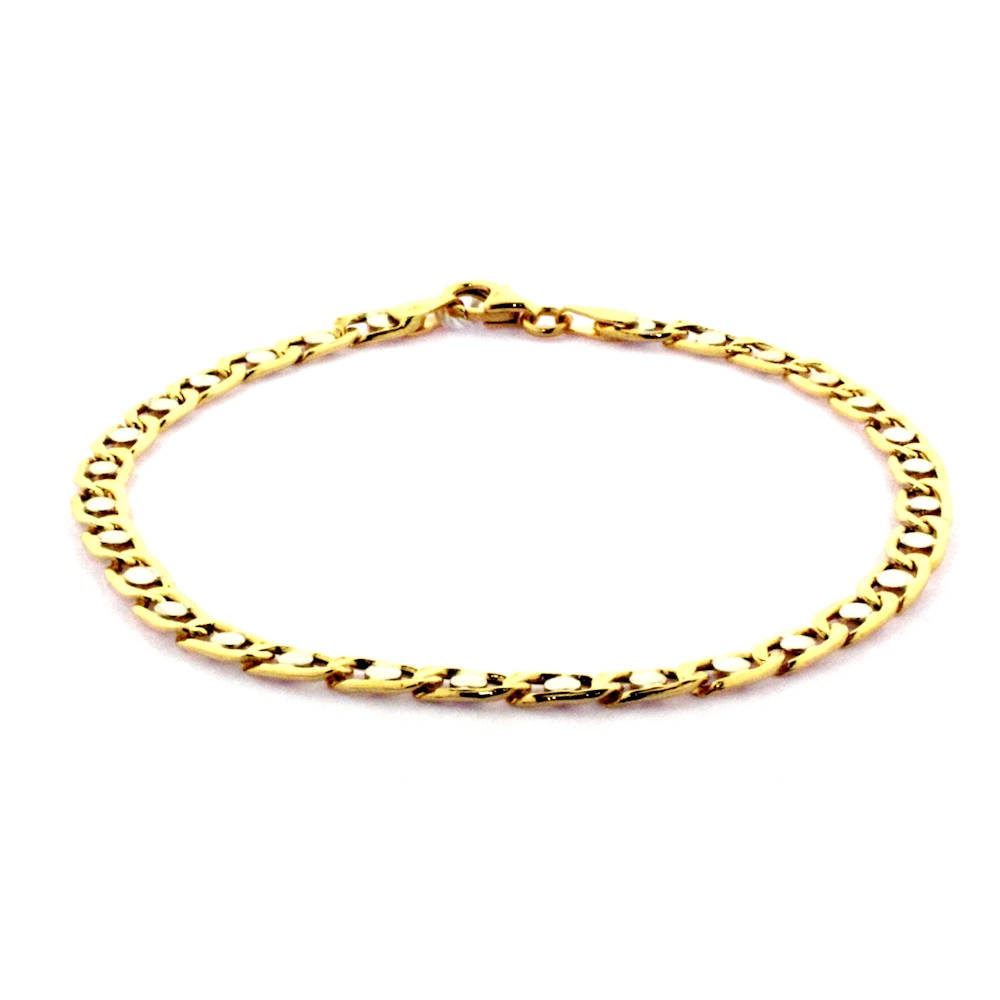 18 Kt. 750 mill. Yellow and White Gold Bracelet - 21 Cm.