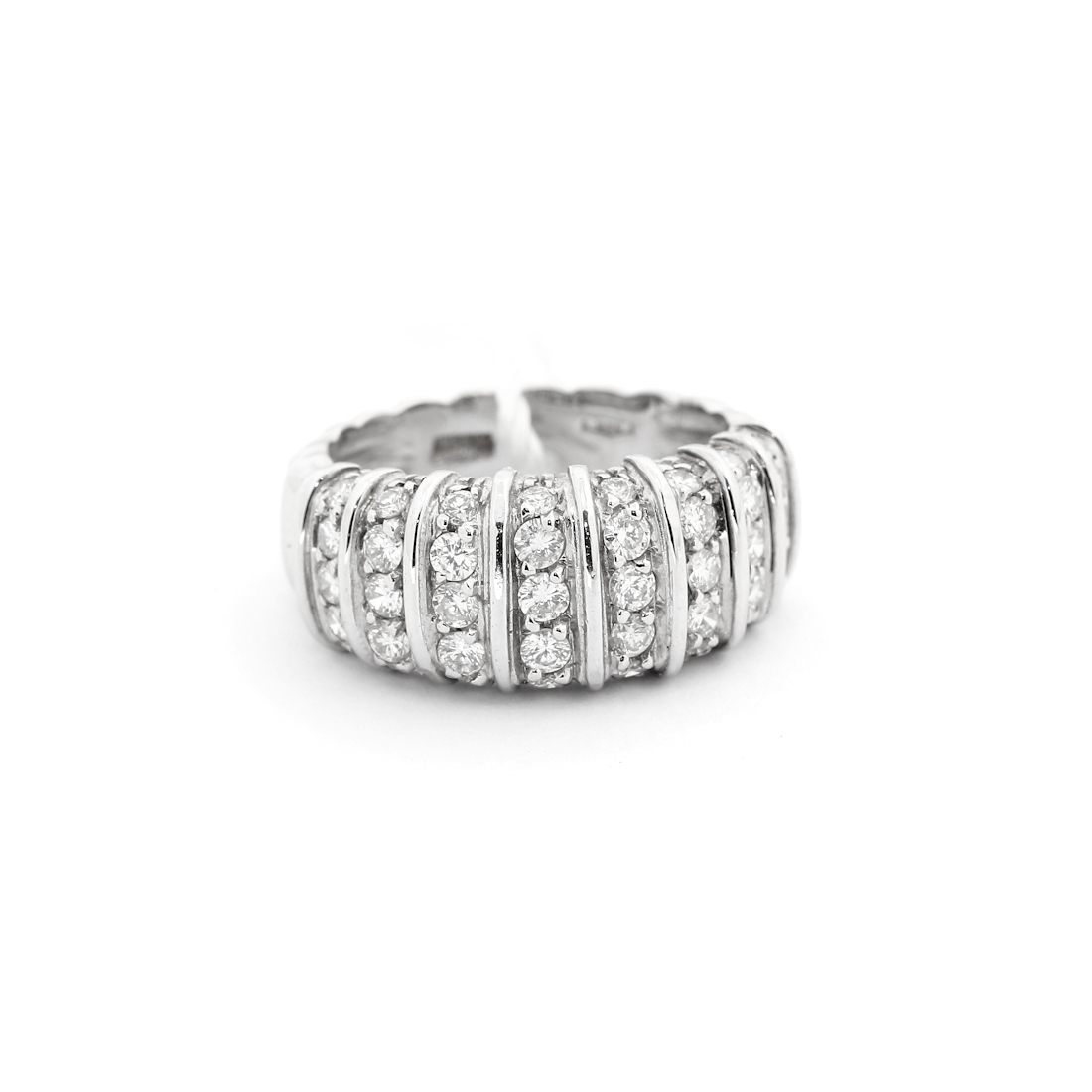 750 Mill. White Gold Ring with 1,42 Ct. Diamonds