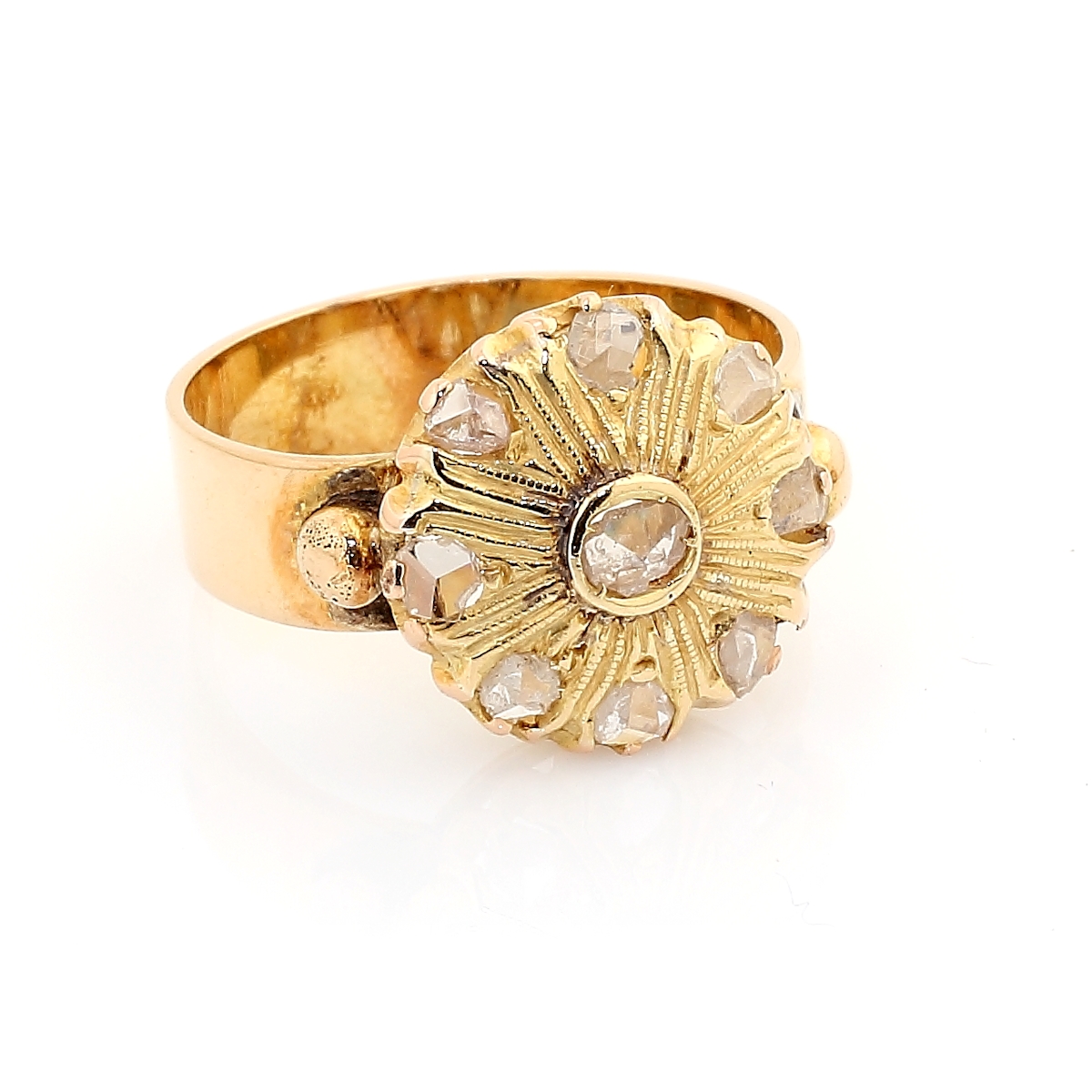 Anello Vintage in Oro con Diamanti