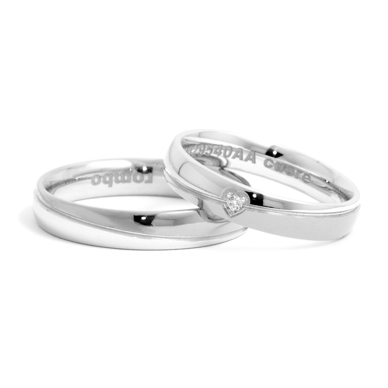 Wedding Ring in 925 Silver mod. Veronica mm. 4