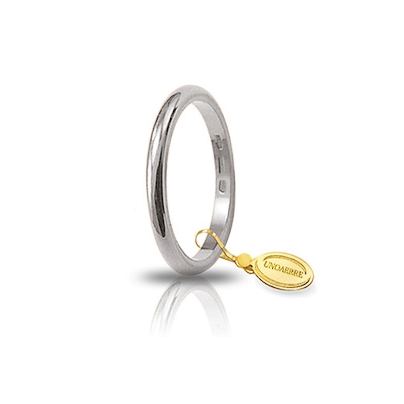 UNOAERRE Wedding Ring in 18k White Gold mod. Francesina Gr. 3