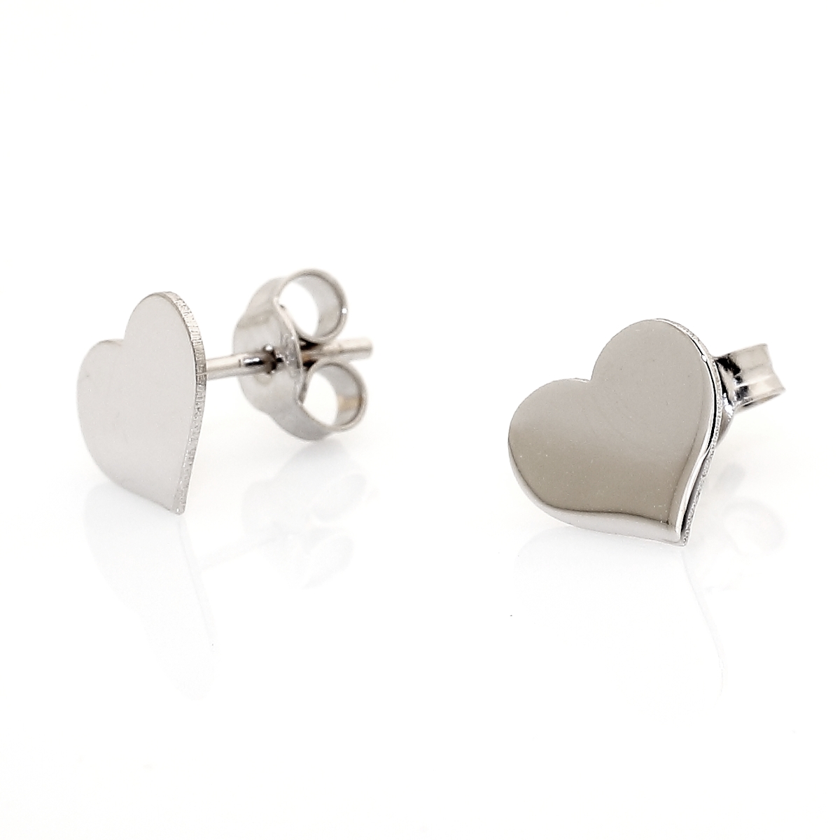 Orecchini in Oro Bianco 18 KT. 750 Mill. Cuori